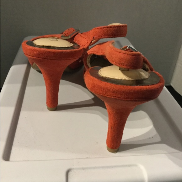 Calvin Klein orange heels size 7.5 - Picture 5 of 5
